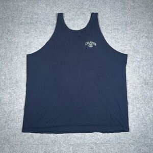 Vintage Champion tank top mens XXL Navy Blue spell out logo 90s USA made